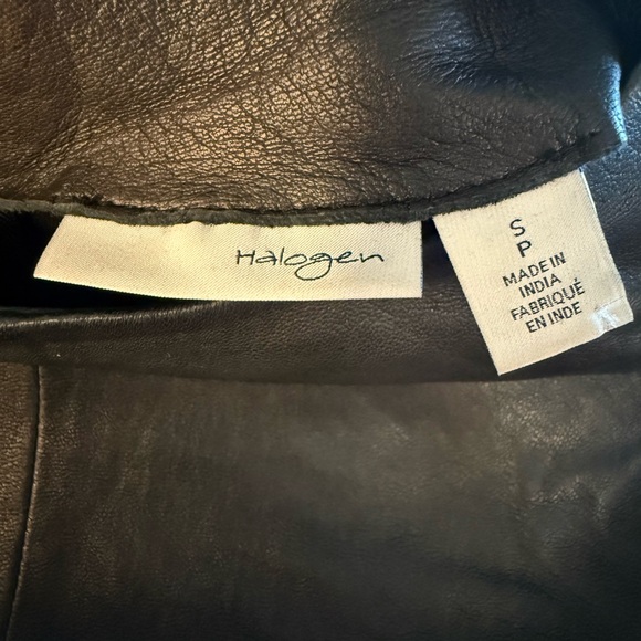 Halogen Black Leather Mini Dress - Picture 4 of 5